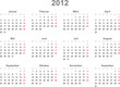 Kalender quer 2012