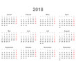 Kalender quer 2018