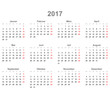 Kalender quer 2017