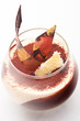 Caramel cream with ginger snaps