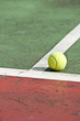 Tennis ball on the court