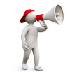 3D Man megaphone