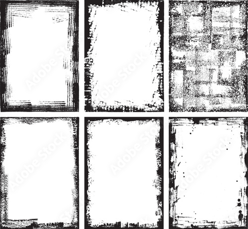 Vector: Collection of high detail Grunge Frames and elements Collection of high detail Grunge Frames and elements