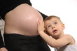 Foto: Pregnant woman and her son Pregnant woman and her son