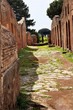 Ancient Roman Road Ruins Ostia Antica Rome Italy Ancient Roman Road Ruins Ostia Antica Rome Italy