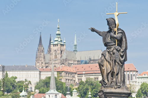 Photo: Charles Bridge crossing Vltava river. Charles Bridge crossing Vltava river.