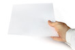 a hand showing white paper a hand showing white paper