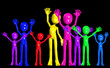 Illustration: Diverse Party Crowed Diverse Party Crowed
