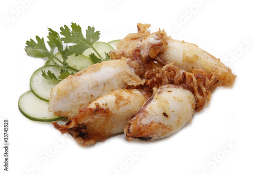 Photo: fried squid fried squid