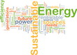 Sustainable energy background concept