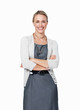 Smiling female executive