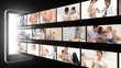 Montage of pregnant couples