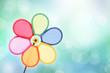 canvas print picture - colorful pinwheel toy