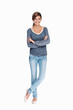 Cute woman smiling