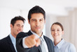 Business man pointing at you Business man pointing at you