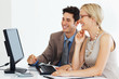 Business people discussing at office Business people discussing at office