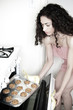 Woman Baking in Kitchen