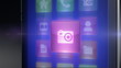 Digital tablet photo and video touch screen features in loop