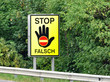 Foto: schild stop - falsch schild stop - falsch
