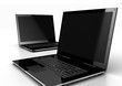Illustration: Laptops on white Laptops on white
