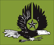 War Eagle Woodcut