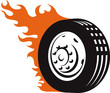Fiery Racing Tire