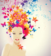 Detaily fotografie Fashion illustration of beautiful woman