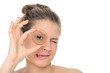 Young woman holds spiral aromas