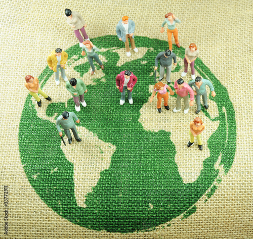 Photo: World population concept World population concept