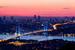 Istanbul Bosporus Bridge on sunset
