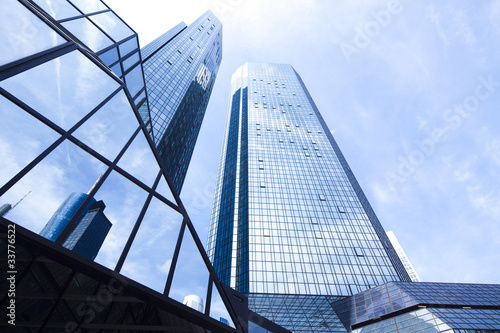 Photo: Office building on a background of the blue sky Office building on a background of the blue sky