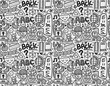 seamless school pattern.