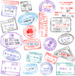 Vektor: Passport Stamps Passport Stamps