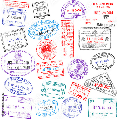 Vector: Passport Stamps Passport Stamps