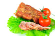 meat smoked bacon with lettuce and tomato