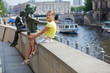 Tourist walking in berlin city. Tourist walking in berlin city.