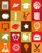 back to school - background with education icons back to school - background with education icons