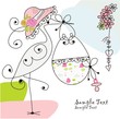 baby basket and stork