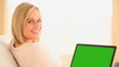 Video: Beautiful woman working with her laptop Beautiful woman working with her laptop