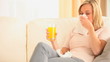 Video: Sick woman blowing her nose Sick woman blowing her nose