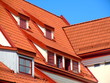 Red roofs and white dormers Red roofs and white dormers