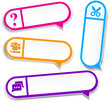 Colorful bubble for speech