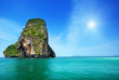 rocks on Railay beach in Krabi Thailand