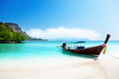 long boat and poda island in Thailand
