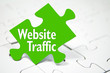 Puzzle mit Website Traffic