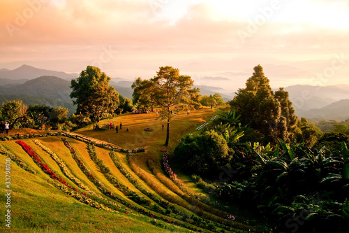 Photo: Landscape on a mountain in Chiang Mai. Landscape on a mountain in Chiang Mai.