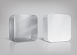 Rectangle package with rounded corner