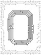 Alphabet of printed circuit boards. Capital letter  O
