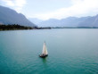 Lake Geneva from Shilonsky castle. Montreux. Switzerland. Lake Geneva from Shilonsky castle. Montreux. Switzerland.