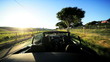 Driving the Countryside of Napa Valley at Sundown
